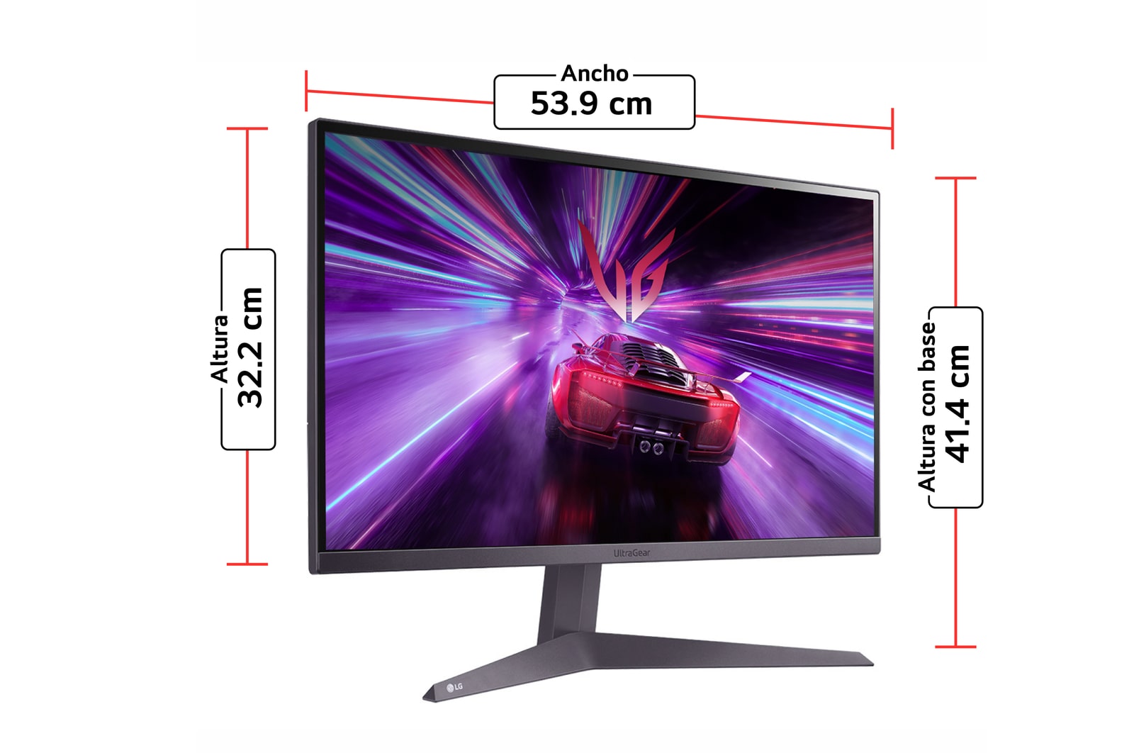 Monitor con las dimensiónesenos